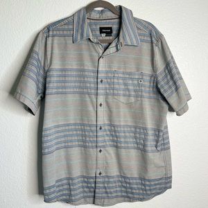 Men's Marmot Blue Toned Short Sleeve Button Down